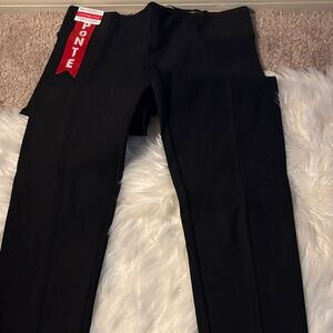 Elegant Black Skinny Ponte Pants